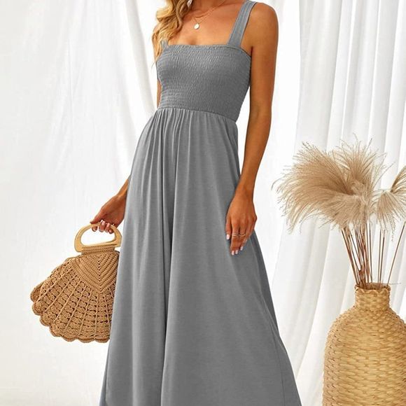 HZSONNE Womens Elegant Jumpsuits Casual Wide Leg Jumpsuits - Picture 1 of 7